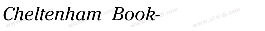 Cheltenham  Book字体转换